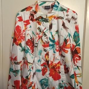 Chico’s size 1 colorful jacket